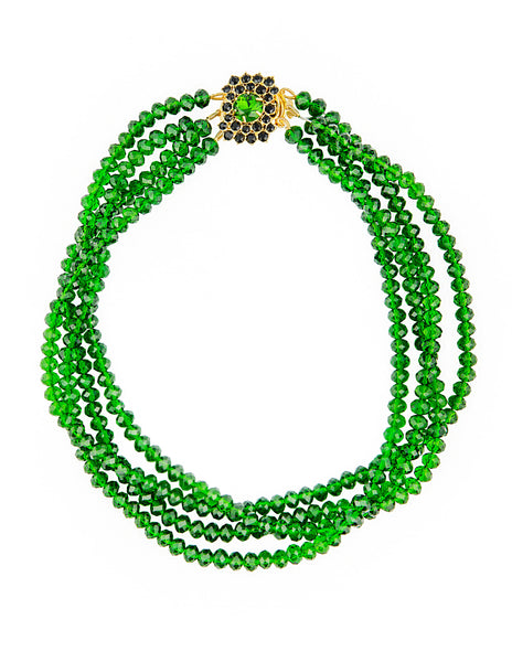 EVENING IN EMERALD STATEMENT NECKLACE