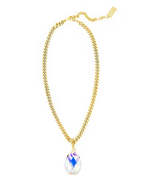 TOUCH OF CLASS STATEMENT NECKLACE (AURORA BOREALIS)