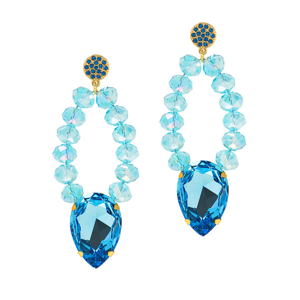GRECIAN GLAMOUR STATEMENT EARRINGS