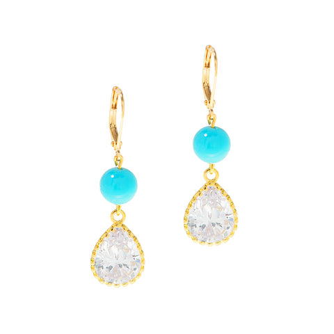 TURQUOISE DREAM STATEMENT EARRINGS