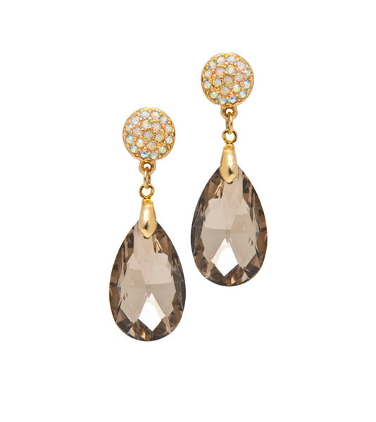 GO GLAM STATEMENT EARRINGS (MEDIUM/BRONZE)