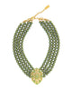 EMPRESS OF THE SEASON STATEMENT NECKLACE (GREEN)