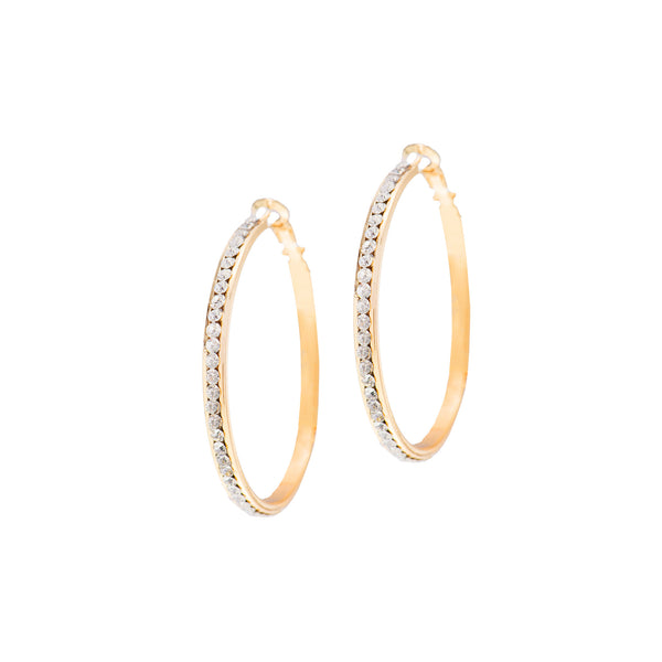 CLASSIC GLAM STATEMENT HOOPS (GOLD)