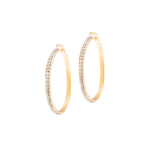 CLASSIC GLAM STATEMENT HOOPS (GOLD)