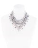 DAUNTING GLAMOUR STATEMENT NECKLACE (SILVER)