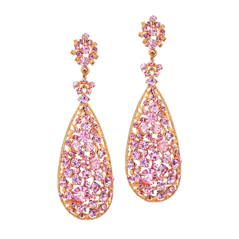 TOWER OF PINK STATEMENT EARRINGS