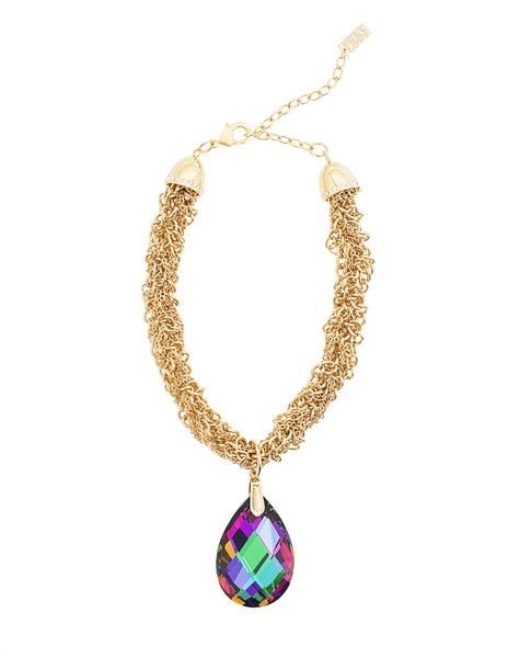 GLAMOUR TWIST STATEMENT NECKLACE (VITRAIL)