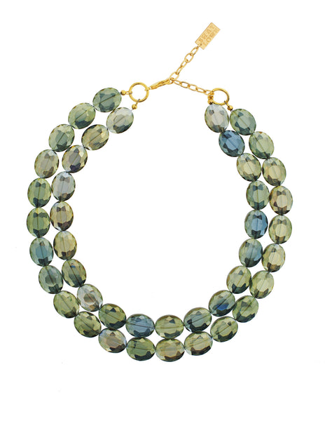 EVERYDAY ELEGANCE STATEMENT NECKLACE (GREEN)