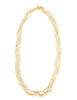 CLASSIC LAYERED STATEMENT NECKLACE (GOLD/CLEAR)