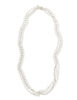 CLASSIC LAYERED STATEMENT NECKLACE (SILVER/CLEAR)