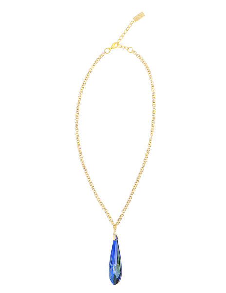 TWINKLING NIGHTS STATEMENT NECKLACE (GOLD/NAVY)