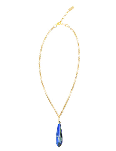 TWINKLING NIGHTS STATEMENT NECKLACE (GOLD/NAVY)