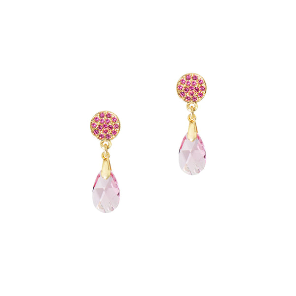 TWINKLING NIGHTS STATEMENT EARRINGS (PINK)