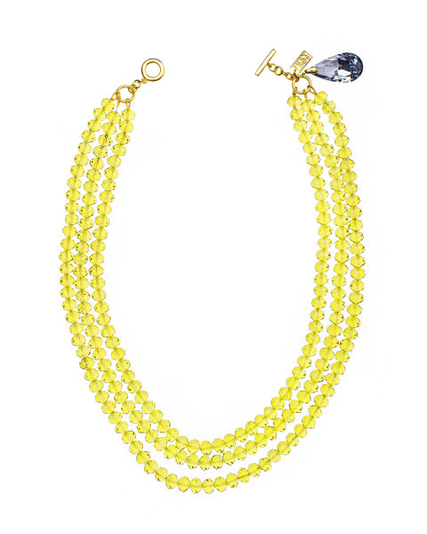 EVERYDAY SUMMER CHIC STATEMENT NECKLACE (CHARTREUSE)