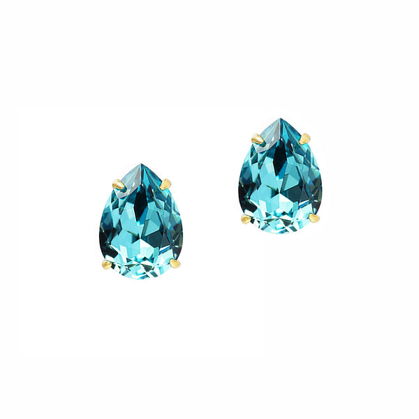 RICH IN GLAMOUR STATEMENT EARRINGS (TURQUOISE)
