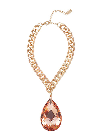 RED CARPET GLAMOUR STATEMENT NECKLACE (CAPRI GOLD)