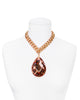 RED CARPET GLAMOUR STATEMENT NECKLACE (CAPRI GOLD)