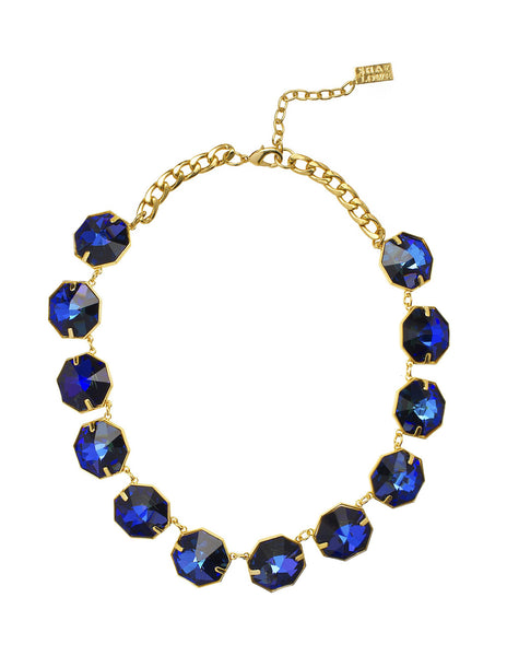 GLITTER GIRL STATEMENT NECKLACE (SAPPHIRE)
