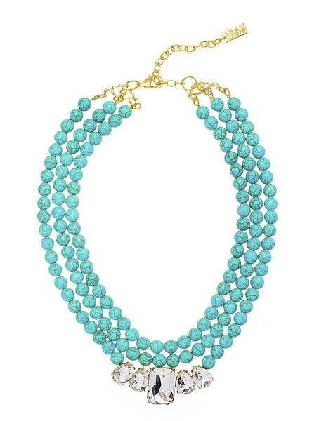 SAILING IN CAPRI STATEMENT NECKLACE