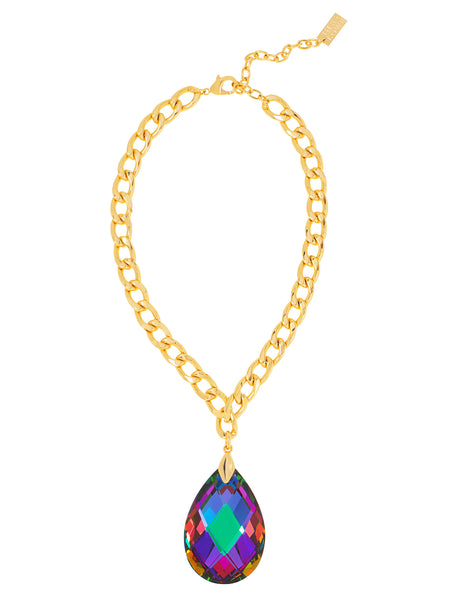 HOLLYWOOD ELEGANCE STATEMENT NECKLACE (VITRAIL MEDIUM))