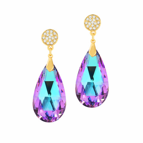 GO GLAM HOLIDAY STATEMENT EARRINGS (VITRAIL)