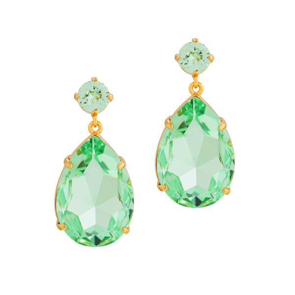 OPULENT GLAMOUR STATEMENT EARRINGS (MINT)