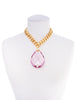 RED CARPET GLAMOUR STATEMENT NECKLACE (LILAC)