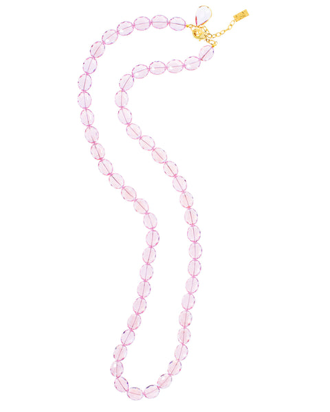 PINK PEONY STATEMENT NECKLACE