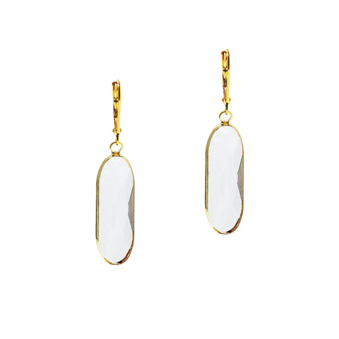 SPRING BLOOM STATEMENT EARRINGS (GOLD/CLEAR)