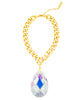 RED CARPET GLAMOUR STATEMENT NECKLACE (AURORA BOREALIS)