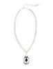 TOUCH OF CLASS STATEMENT NECKLACE (SILVER/LABRADOR)
