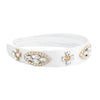 CROWNED IN WHITE CRYSTAL HEADBAND