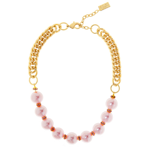 PINK PASSION STATEMENT NECKLACE