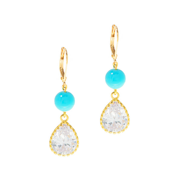 TURQUOISE DREAM STATEMENT EARRINGS