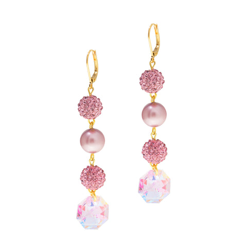 PINK PASSION STATEMENT EARRINGS