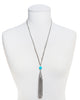 TAHITI TURQUOISE STATEMENT NECKLACE (SILVER)
