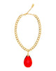 HOLLYWOOD ELEGANCE STATEMENT NECKLACE (RED)