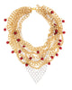 DAUNTING GLAMOUR STATEMENT NECKLACE (GOLD)