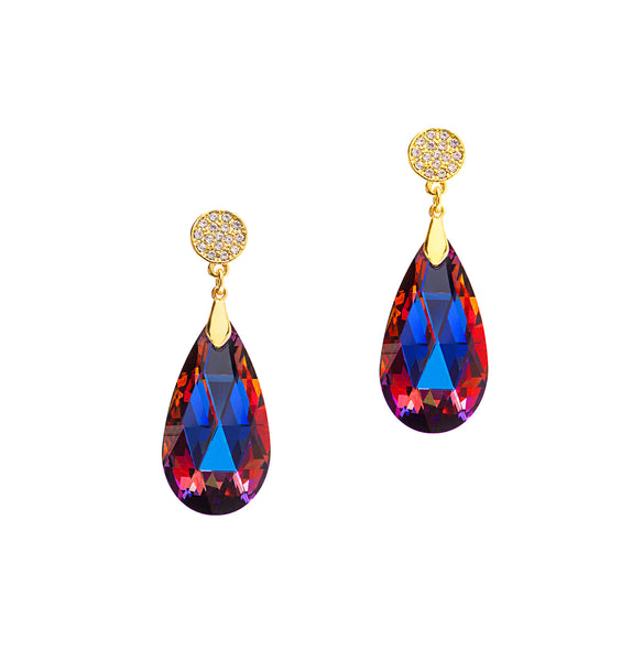 GO GLAM HOLIDAY STATEMENT EARRINGS (VOLCANO)