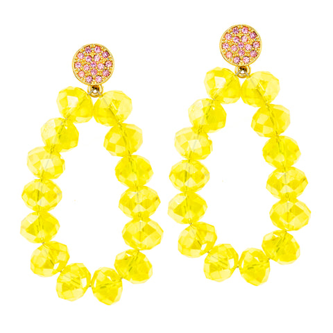 SUNSHINE AND SAND STATEMENT EARRINGS