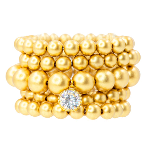 STACKED IN GOLD STATEMENT BRACELET