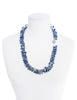 SEA GLAMOUR STATEMENT NECKLACE (SILVER/BLUE)