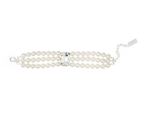 PARISIAN CHIC STATEMENT BRACELET (OFF WHITE)