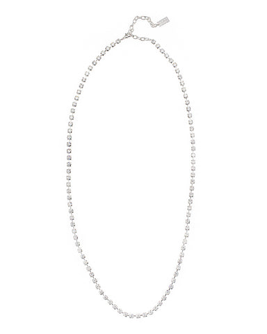 EVERYDAY GLAMOUR STATEMENT NECKLACE (SILVER/CLEAR)